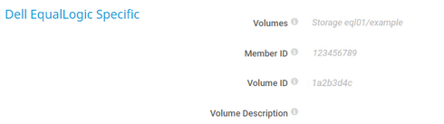 Dell EqualLogic Specific Dell EqualLogic Specific
